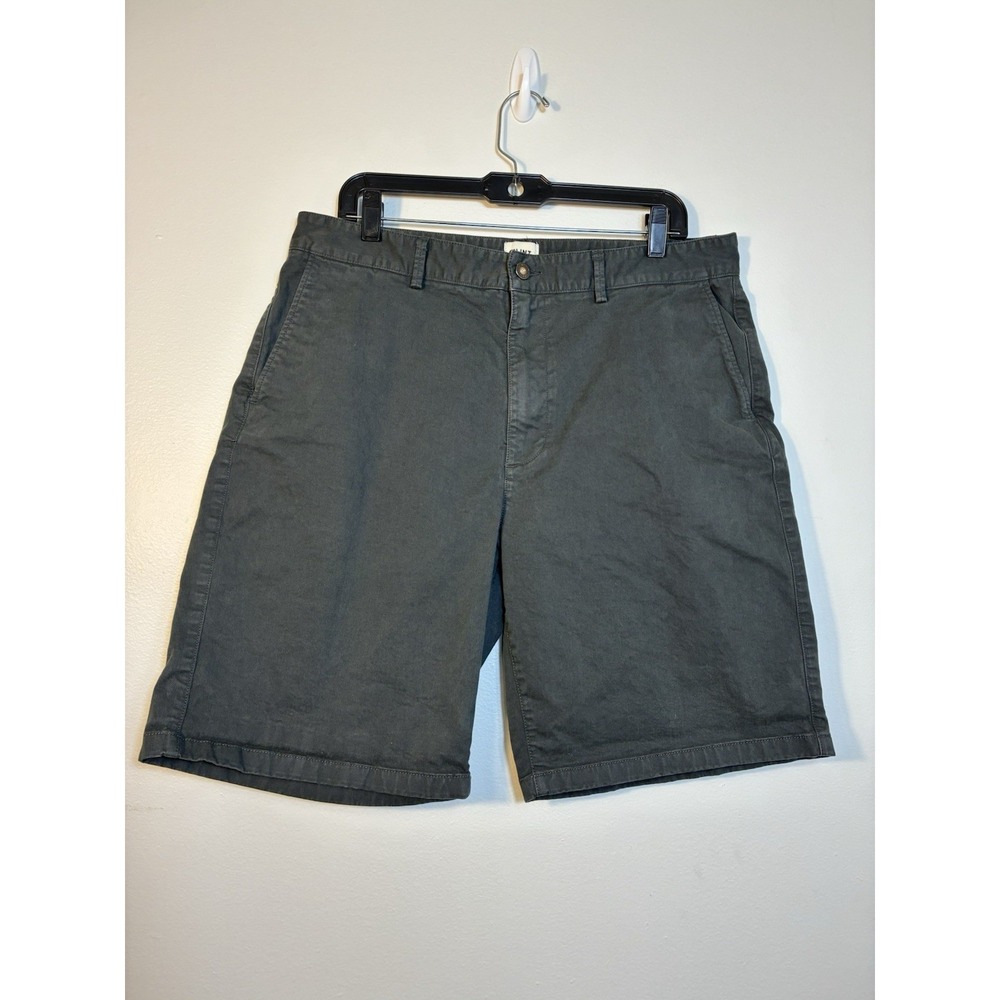 Flint & Tinder 365 Chino Short Men's 36 Gray Cotton Stretch Casual 9" Inseam
